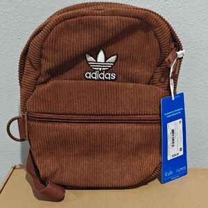 Adidas Corduroy Trefoil 2.0 Mini Backpack  Preloved Brown IU9312